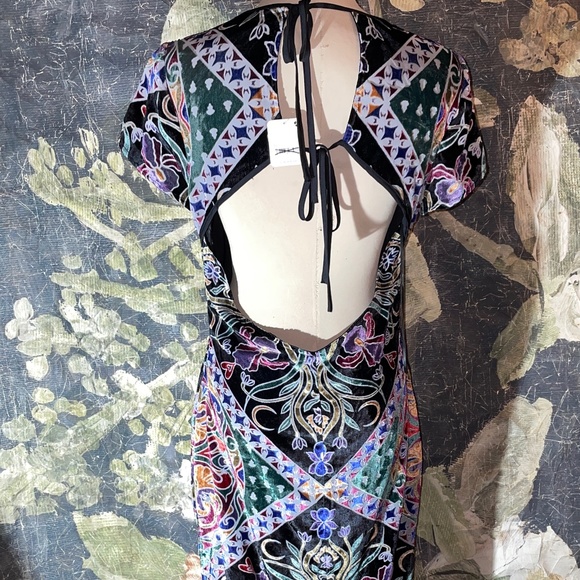 Free People Velvet Iris Maxi Dress NWT boho - Picture 6 of 6